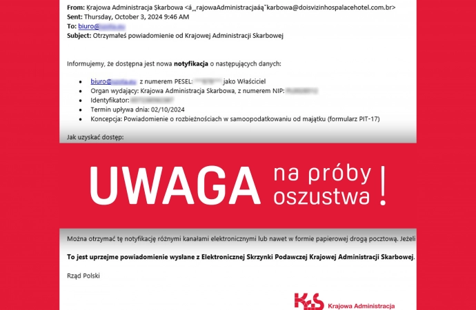 Oszustwo „na notyfikację PIT”